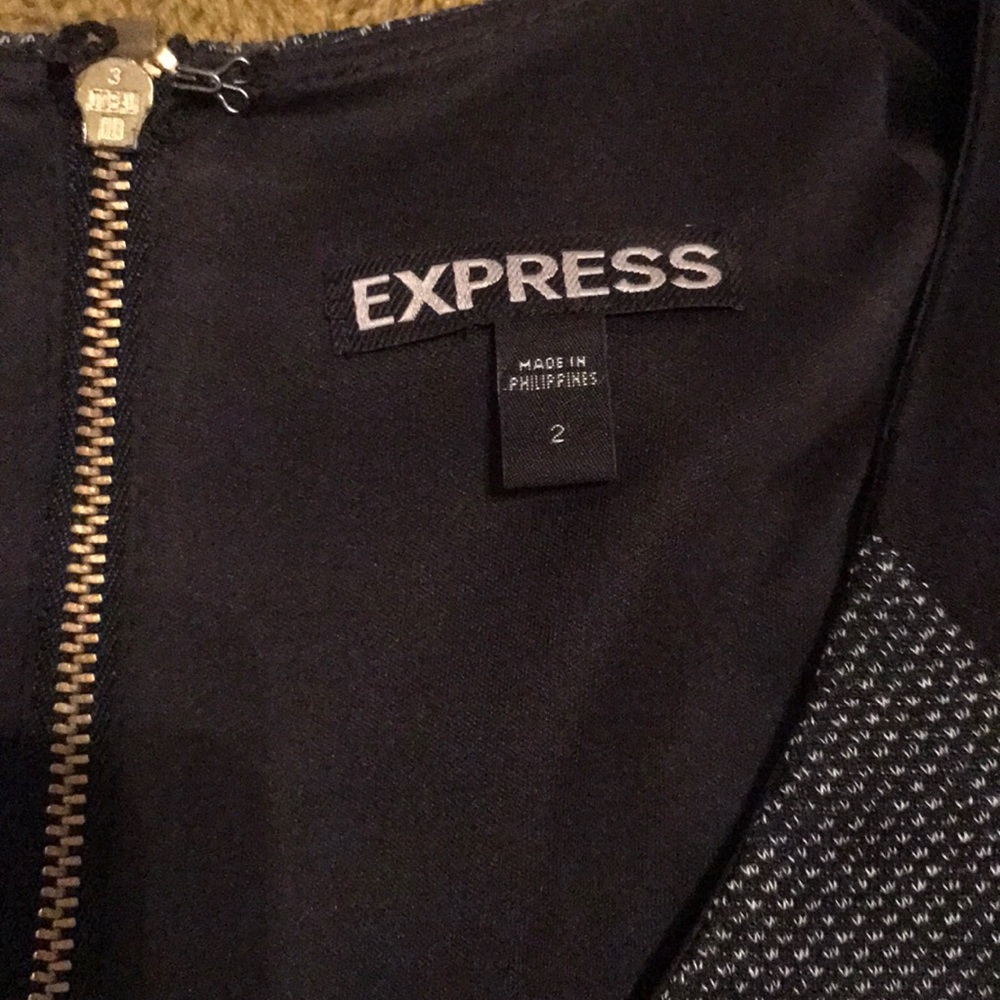 Black dress from express size 2 new without tags